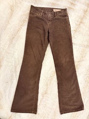 🤎 Vintage Y2K GAP Mid / Low Rise Corduroy Pants in Deep Brown Bootcut Flare 2006